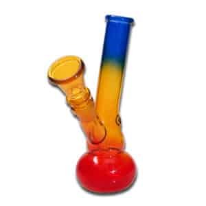 Bong Cristal Red & Blue 14 cm.