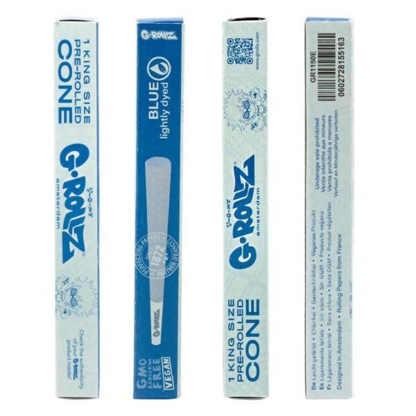 Cones G-Rollz King Size Blue 72 ud.