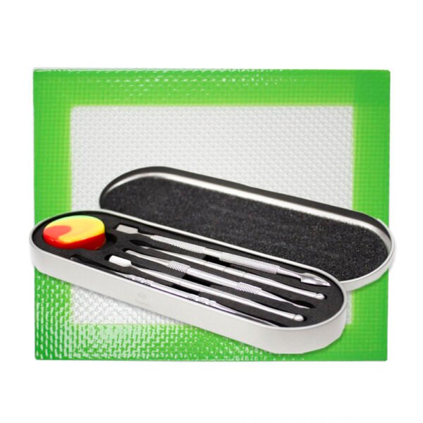 Dabber Acero Inox. Set Oil & Tapete Silicona