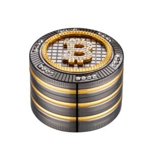 Grinder Polinizador Metal Gift Box Diamonds Bitcoin 50 mm.