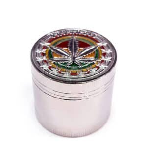 Grinder Polinizador Metal Rasta Silver 40 mm.