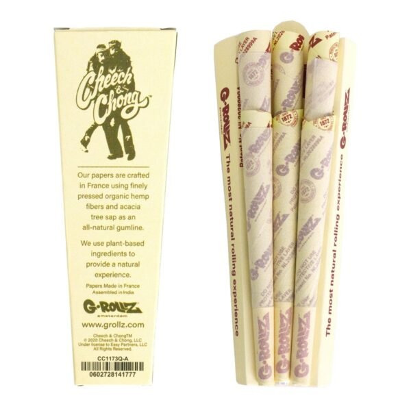 Cones G-Rollz 1.1/4 - 6 ud. x 24 Blisters Cheech & Chong Organic Hemp - Imagen 2