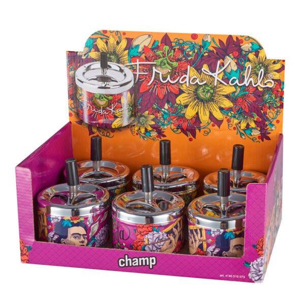 Cenicero Metal Presion Frida Colection 90 mm. Mix Color - Imagen 3