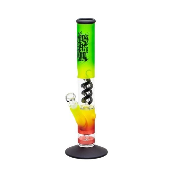 Bong Cristal Amsterdam Rasta 40 cm. - Imagen 4